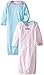 Gerber Baby-Girls Newborn 2 Pack Love Lap Shoulder Gown, Pink, 0-6 Months