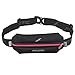 Fitletic Womens Running Belt | No Bounce | N01-08 Neo I, Black and Pink
