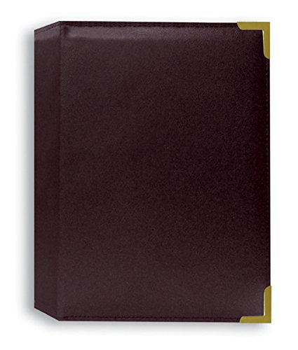Pioneer Photo Albums Oxford Brass Corner Series Sewn Album, Burgundy
