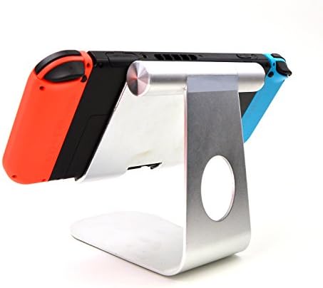 Nintendo Switch Stand, Multi-Angle Aluminum Charging Dock Holder with Sticky Suction Mount Base, Specially Design for Nintendo Switch, Perfect Stand for Nintendo Switch Player