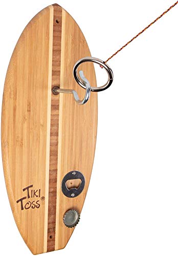 Tiki Toss Bottle Opener Edition with Magnet Cap Catch - Crack Open A Cold One and Get Hooked - 100%  - //coolthings.us