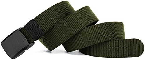 Webbing Tactical Belt Adjustable Military Belt with Plastic Buckle