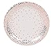 Juvale Rose Gold Polka Dot Party Supplies - 24-Piece Paper Plates, Napkins & Cups - Disposable & Durable Tableware - Coordinated Decor for Birthdays, Weddings, Bridal & Baby Showers