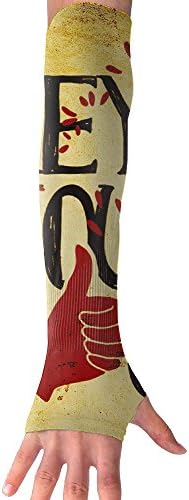 Vintage Gesture UV Sun Protection Stretchy Cooling Forearm Arm Sleeves Warmers Cuffs Casual Outdoor Sports