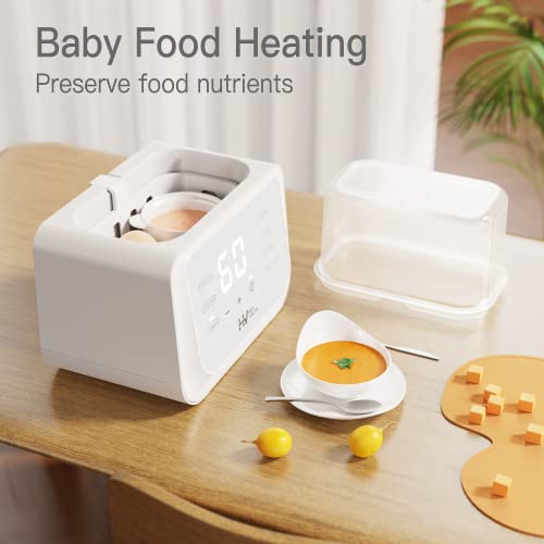 Bottle Warmer, 6-in-1 Fast Baby Bottle Warmer for Breastmilk and Formula, BPA Free Milk Warmer Food Heater with Timer & Automatic Shut-Off