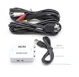 THE CIMPLE CO - HDMI to RCA Converter (Digital to Analog Converter) - Converts from HDMI - Does not Work in Reverse - UP CONVERTS - White Kit