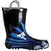 Western Chief Kids Waterproof D.C. Comics Character Rain Boots with Easy on Handles, Batman, 11 M US Little Kid
