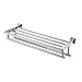 KES Towel Shelf with Double Towel Bar Rack Organizer for Bathroom Hotel 23.3-Inch Stainless Steel Modern Wall Mount Polished Finish, A2112S60