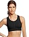 Champion Women's Infinity Shape Sports Bra, Black, L