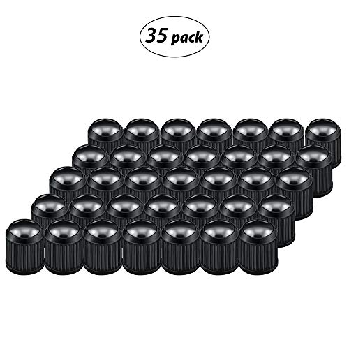 OBDMONSTER Tire Valve Stem Caps (35 Pack), Rubber Ring Airtight Seal, Universal Tire Valve Covers for Cars, SUVs, Bike and Bicycle, Trucks, Motorcycles