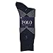 Polo Ralph Lauren Mens Dress Socks (Navy Multi), Pack or 3, Sock size 10-13 and Shoe size 6-12-1/2