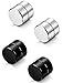 Besteel Stainless Steel Acrylic Circle Round Magnetic Earrings for Men Studs Plugs Non Piercings Clip On Girl Gauges for Ears 2 Pairs