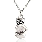 Godyce Boxing Gloves Necklace Jewelry Men Women Rose Gold/Silver Color with Gift Box - 19.6