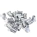Boeray 190PCS M3 M4 M5 M6 M8 M10 Aluminum Alloy Flat Head Rivet Nut, Insert Cap Rivet Nut, Alumium Rivnut