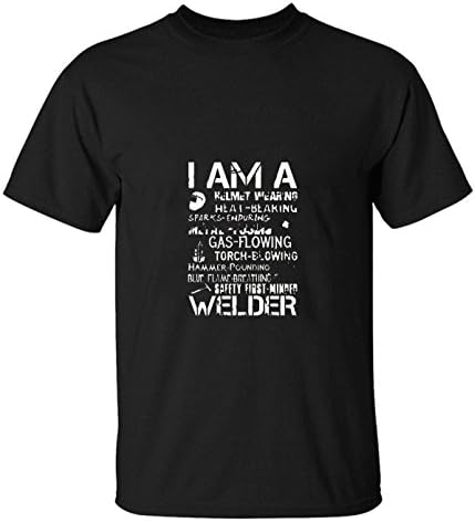 Beatles Rock Men's Fashion I am a Welder, Badass Welding Gift t-shirts black
