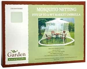 Amazon Com Mosquito Netting For 9 Ft Market Umbrella Patio Umbrellas Garden Outdoor