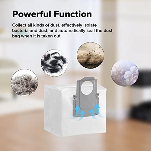 roborock original Accessory, Dust Bag for Vacuum Cleaner Series Q5 Pro+/Q7 Max+/S7 Max Ultra/S8 Pro Ultra/Q8 Max+/Q10 VF+/Q7 TF+/S8+/Q8 Max Pro+, 6 pieces