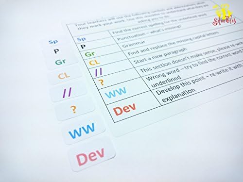 Quick Feedback Marking Stickers Kit. 2700 Colourful Mini Marking Labels (18mm x 10mm) & 60x Large Exercise Book Description Labels (A6 size). High Quality Material. Ultra Strong Adhesive Bond. Free UK Delivery.