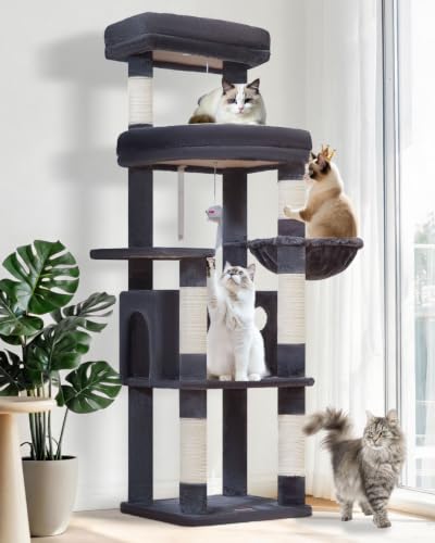 Taoqimiao Cat Tree Cat Tower for Large Cats Extra