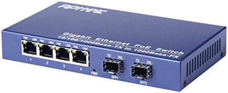 APTTEK Gigabit Ethernet Poe switch 10/100/1000 Base-T to 1.25G SFP (not including SFP moudle) 4-Poe ports(APT2004G2G-SFP-4P)