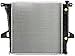 Prime Choice Auto Parts RK803 New Complete Aluminum Radiator