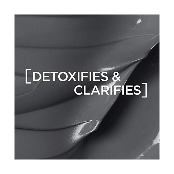 L'Oreal Paris Pure Clay Black Charcoal Detox Face Mask, Deep Cleansing Skin Care for All Skin Types 50 ml