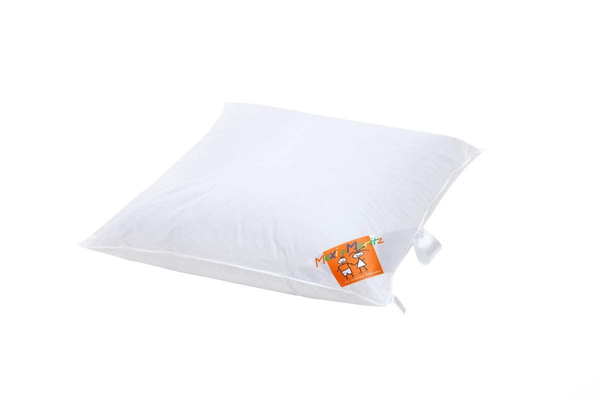 HANSKRUCHEN Maxi und Moritz | LUXUS Baby Wiegenbettchen - 80x80 cm - 90% Daunen / 10% Federn - Deutsches Qualitätsprodukt