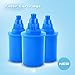 Wellblue 3pcsthe Alkaline Water Pitcher Cartridge(Blue)