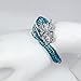 EVER FAITH Women's Austrian Crystal Cool Animal Fly Dragon Bangle Bracelet Blue Silver-Tone
