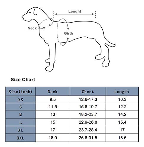 Clan_X Outdoors Dog Coat, Waterproof & Durable Warm Jacket Applied for All Year Around，Available Sizes in XS, S, M, L, XL, XXL.(L, Dark blue)