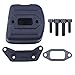 Haishine Exhaust Muffler Bracket Gasket Kit for Husqvarna 365 371 372 XP 385 390 XP Chainsaw Parts
