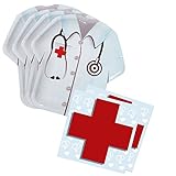 Doctor Party Shaped Plate & Napkin Sets (70+ Pieces for 32 Guests!), Doctor Birthday Decorations, Nurse Party Supplies, Great for Graduations and Other Events