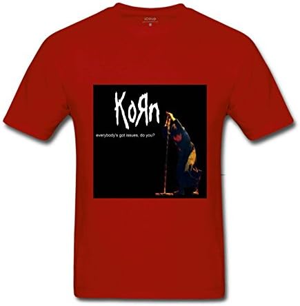 CLIOO korn Tour Poster 2016 T shirts for men XXL Red