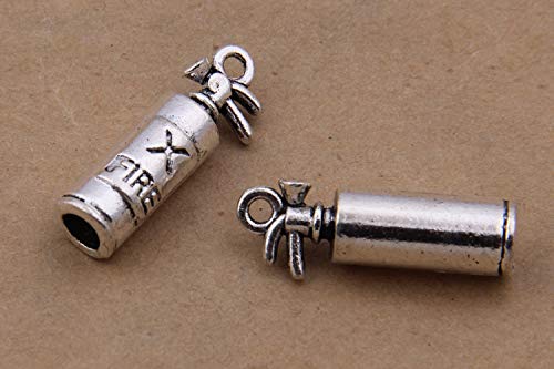MT 2007 Alloy Charms, Silver Tone Handmade Supply Charms, Handmade Craft, Handmade Jewelry Supply (50PCS CC15 Fire Extinguisher Charms)