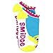 Trolls Girls Big Kid 6 pack Socks (6-8 (Shoe: 10.5-4), Feature Trolls White)