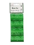 Heady Ideazs 60-count Weed Leaf Logo Biodegradable Dog Poop and Dog Waste Bags, Dog Owner and Stoner Gag Item, 4/20 gift or Birthday Gift. Dime Bagz are Perfect For Dog Lovers.
