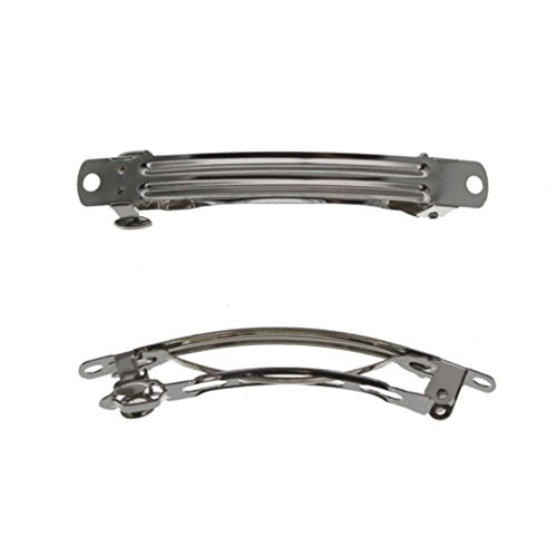 HBC French Hair Barrette Metal Hair Clips- 70mm (2.75 Inch) - 144 Pack