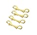 4 Pcs 3.5 Inch Brass Double End Snap Hook Clip Diving Hook for Diving,pet,Handmade Bag,Keychains etc