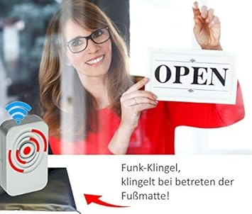 Klingelmatte Funk Durchgangsmelder Rezeptionsklingel Alarmmatte Klingel