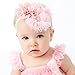 My Lello Shabby Fabric Flower Cluster Headbands Baby - Girls - Toddler Stretchy Elastic
