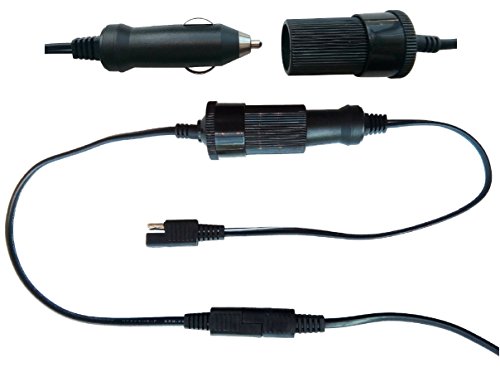 Sunway Solar Extension Cable SAE Connectors 16ft For Quick Connect of 12 Volt Solar Panel Battery Charger Solar Trickle Charger Solar Maintainer Solar Controllers With Battery Clamps,Cigarette Lighter