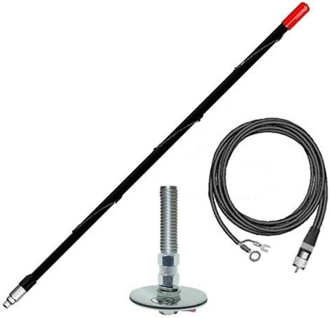 Firestik FG2DDB 2' (61cm) Single Roof Mount NGP Kit Complete (Black)