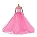 JiaUfmi 1pcs Fashion Dolls Dresses Wedding Trailing Skirt Dress Clothes Pink