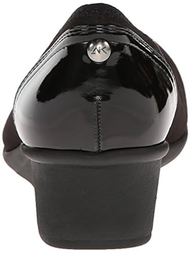 Anne Klein Sport Women's Wisher Fabric Wedge Pump, Black, M US