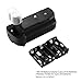 Powerextra BG-E6 Vertical Battery Grip + AA-Size Battery Holder for Canon EOS 5D Mark II Digital SLR Camera Work with 2 pcs LP-E6/LP-E6N or 6 AA-Size Batteries