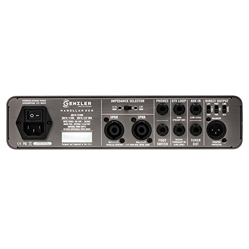 Genzler Magellan Bass Amp Head - Two Chan Pre, 400W/8 ohm, 800W/4ohm/2.67ohm