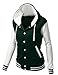 Xpril Women's Stylish Color Contrast Long Sleeves Hoodie Varsity Jacket