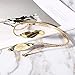 OCTCHOCO Egyptian Arm Bracelet Upper Arm Cuff Jewelry Arm Bangles Armband for Women Wedding Costume (Gold)