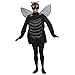 Forum Novelties Men's Creepy Fly Costume and Mask, Black, Standard