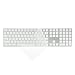 TOP CASE - Ultra Thin Silicone Soft Keyboard Cover Skin Compatible with Apple Magic Keyboard with Numeric Keypad Model: MQ052LL/A A1843 (US Layout, 2017 Released) - Clear
